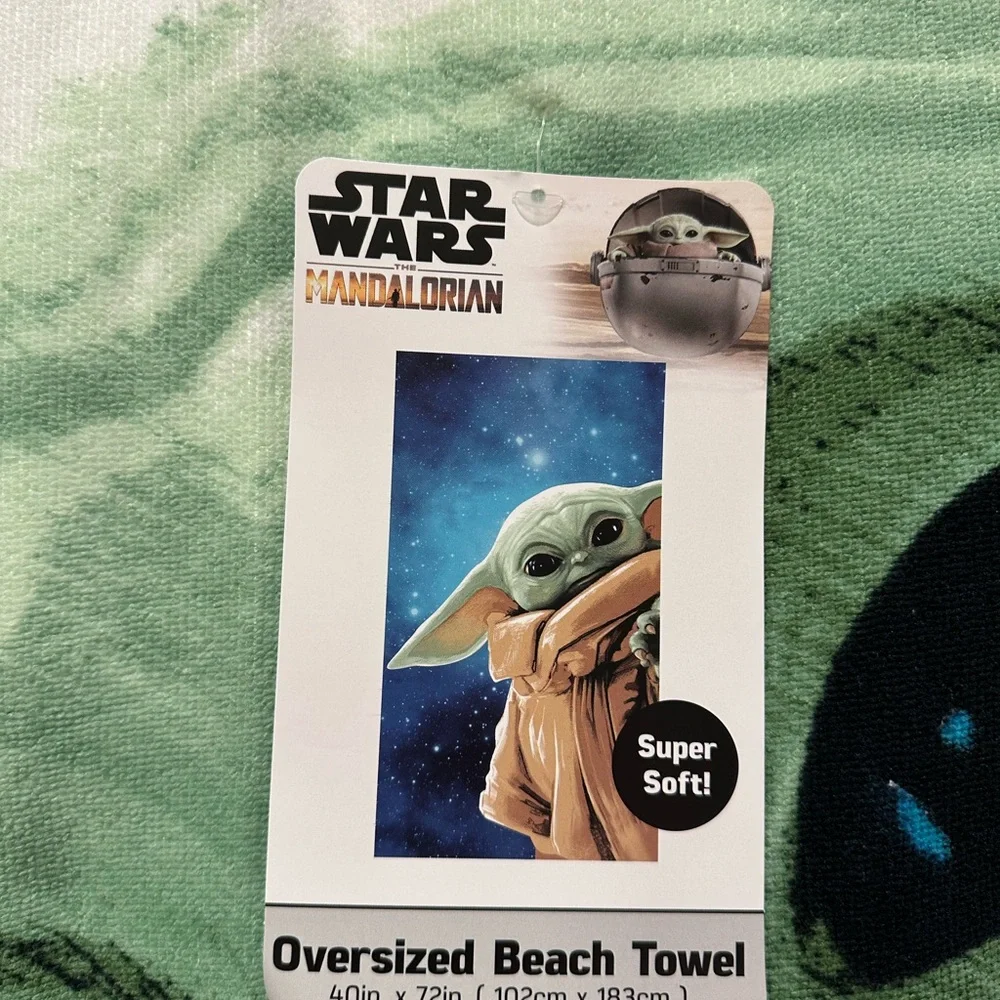Star Wars Mandalorian Oversized Beach Towel NWT